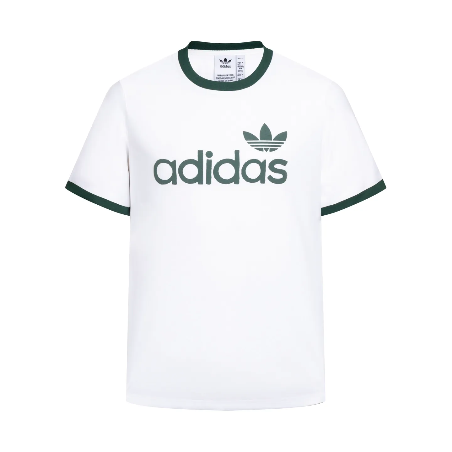 Adidas clover letter foam short-sleeved T-shirt Classic Black White color, pure cotton material is skin-friendly and breathable, super comfortable for daily wear! White round neck + cuffs with contrasting design, and the clover logo on the chest is very recognizable✨. The loose fit is suitable for a variety of body types. It can be worn casually with jeans or sweatpants, and you can easily get a casual and sporty style~ It can be easily used for daily travel, sports, and leisure! Style number: A 179# Color: Black White Size: S M L XL XXL